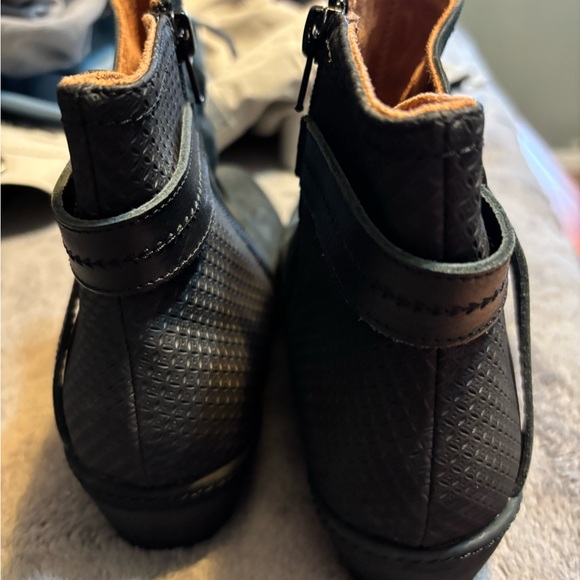 Rockport Cobb Hill Devyn Rouched Leather Ankle Boots Booties - Picture 5 of 7